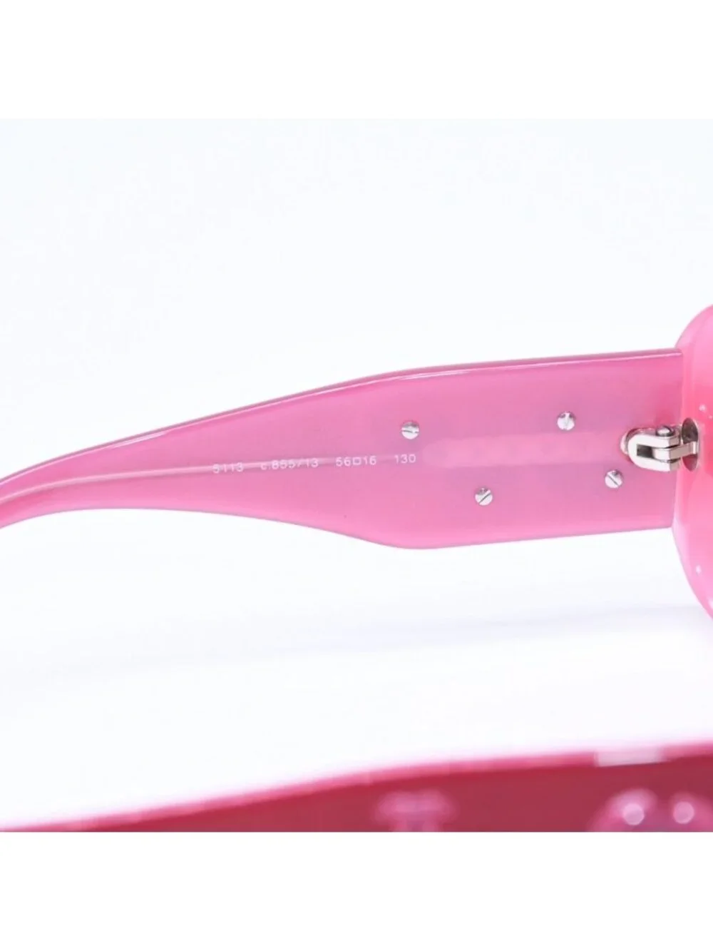 Chanel Sunglasses Eyewear CC Logo Camellia Pink